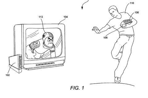 任天堂、Wiiリモコン＋アメフトボールの特許を申請 画像