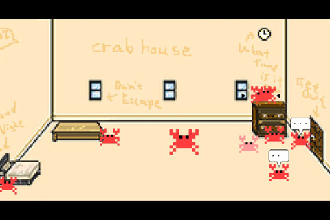 Clubhouseならぬ“Crabhouse”が爆誕！ドットライクなカニたちのシュールなセリフに癒される… 画像