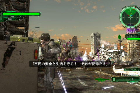 あのビルの向こうには……蛙だ！ 巨大な蛙が銃を持ってる！ PS5版『地球防衛軍6』プレイレポート【TGS2021】 画像