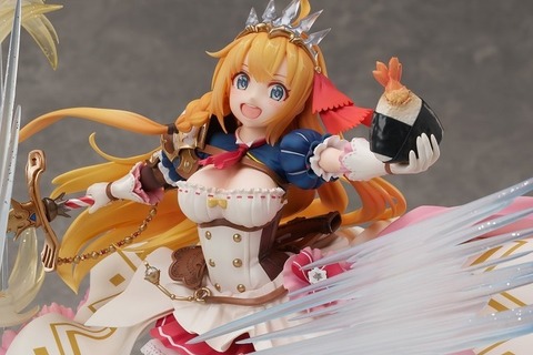 「プリコネR」おいっす～☆ ペコリーヌがエビ天おにぎり片手にフィギュア化 画像