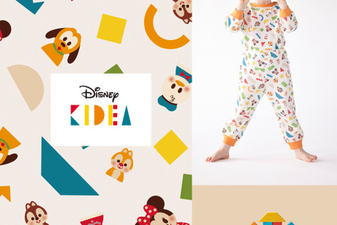 「UNIQLO」×「Disney KIDEA」コラボデザインのパジャマが新登場！2点購入でコラボ限定の木製玩具「KIDEA」を1つプレゼント 画像