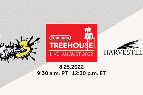 『スプラトゥーン3』前夜祭ステージなど！日本時間8月26日午前1時30分から「Nintendo Treehouse: Live | August 2022」配信 画像