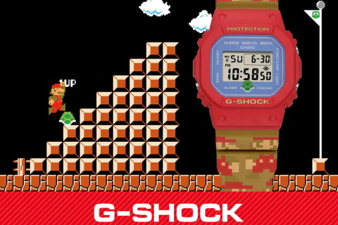 『スーパーマリオ』が腕時計「G-SHOCK」とコラボ！“無限1UP＝無敵”をテーマにしたスペシャルモデル登場 画像
