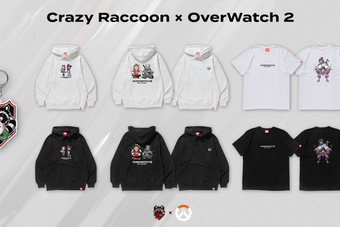 「Crazy Raccoon」 × 『オーバーウォッチ 2』アパレルコラボの詳細が発表！店舗コラボは事前抽選のうえ12月24日(土)～開催 画像