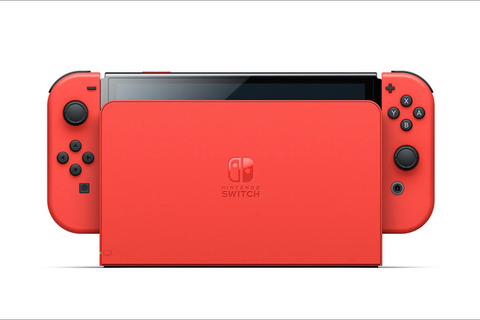 「Nintendo Switch（有機ELモデル） マリオレッド」10月6日発売―マリオやコインがさりげなくデザインされたモデルに 画像