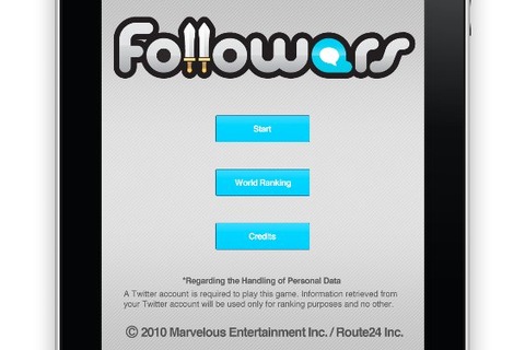 TwitterとiPadで楽しむRPG風バトルゲーム『Followars』配信開始 画像