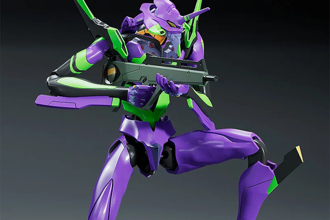 「エヴァ新劇場版」より「初号機」のプラモデルが3次再販!劇中イメージの造形、カシウスの槍とパレットライフルが付属 画像