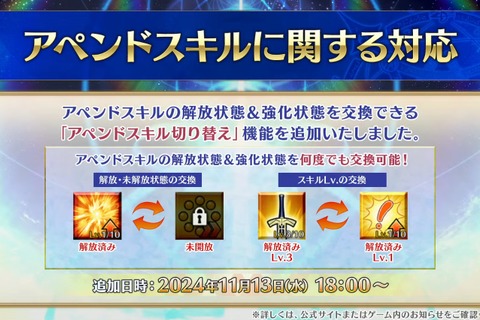 『FGO』“何度でも交換可能”な「アペンドスキル切り替え」機能を実装！ 新イベントで「ツタンカーメン」や新たな「ゴッホ」が【番組まとめ】 画像