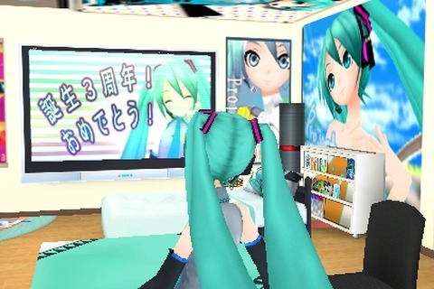 「初音ミク」生誕三周年記念アイテムがダウンロードコンテンツに登場『初音ミク ‐Project DIVA‐ 2nd』 画像