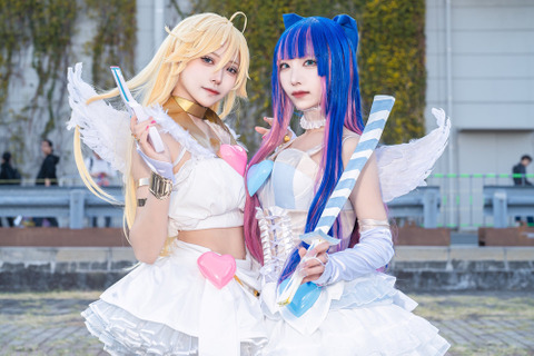 【コスプレ】あの「パンスト」が帰ってくる!新作が待ちきれないファンに美女レイヤーが天使姉妹コスをお届け【写真11枚】 画像