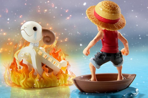 「ワンピース」メリー号との別れを立体化!号泣するルフィの表情も必見 画像