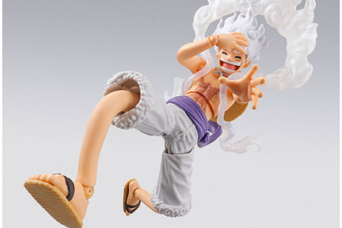 「ワンピース」より「ルフィ」の最高地点“ギア5”がアクションフィギュア化!伸びた腕、脚パーツはワイヤー入りでポージングが自由自在 画像
