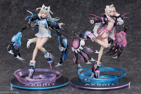 ホロライブ、フワモコをオリジナル衣装で立体化!荒廃した未来の世界を「飛び」「戦う」新規ブランド「AXGRIT(アクスグリット)」として展開 画像