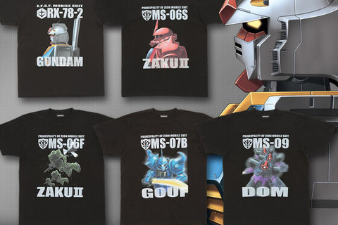 「機動戦士ガンダム」MSを大胆にプリントしたフルカラーTシャツの新作が登場!再受注商品を含む全20種がプレバンにて取り扱い 画像