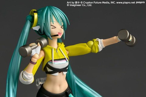 健康的なおヘソ!可動フィギュア「初音ミク Fit Boxing Ver.」が登場ーダンベルや縄跳び、ゲームを再現可能なパーツも付属 画像