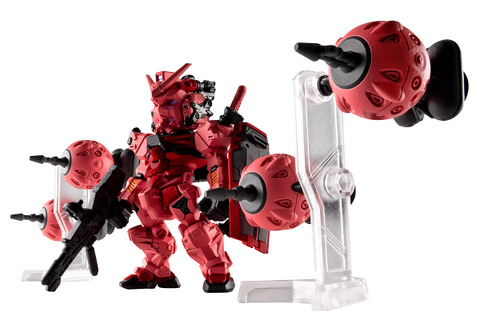 ジークアクスより「赤いガンダム」が食玩“ガンダム コンバージ”に出撃!ビットは4基付属、シャアとシュウジ運用時をそれぞれ再現可能 画像