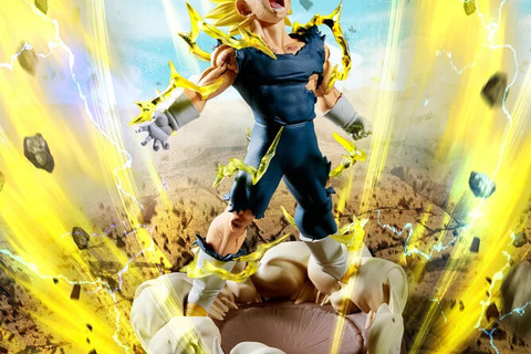 「ドラゴンボールZ」より「魔人ベジータ」がプライズフィギュアに!魔人ブウとの闘いにて、捨て身の攻撃を放つシーンで立体化 画像