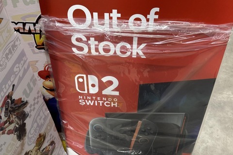 任天堂が海外小売店に「スイッチ2完売」の看板を配布?発売前から入手困難を見据えていると話題に 画像