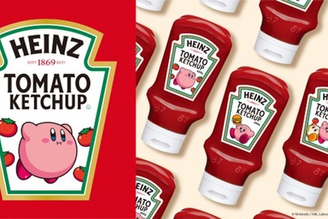 『星のカービィ』コラボのトマトケチャップが数量限定発売!パッケージにはワドルディの姿も 画像
