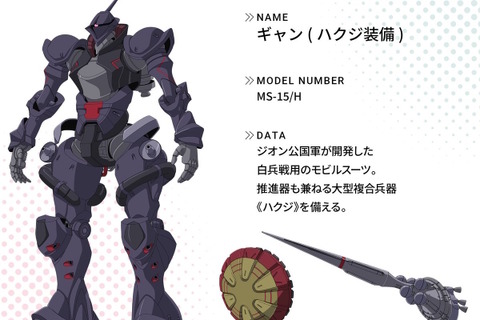 「ガンダム ジークアクス」ギャンの暗めなカラーリングがカッコ良い!キャラデザ・竹さんによる“マチュに貸した私服姿”のコモリ少尉も見逃せない 画像