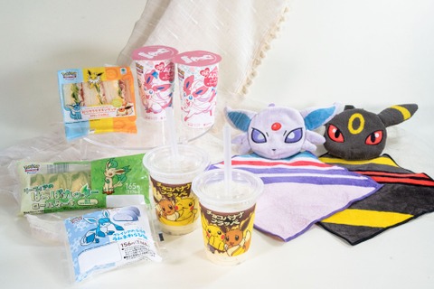 ファミマにて『ポケモン』キャンペーンが開催!イーブイとその進化形をイメージしたオリジナル商品を発売ー『ポケポケ』プレゼントコード配布も 画像