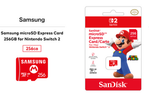 「スイッチ2」一緒に買うSDカードの種類に要注意！「Express」と「Extreme」はまったく別物 画像