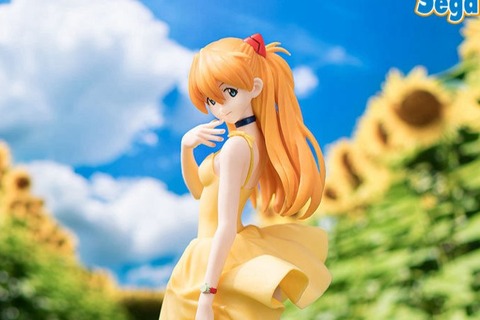 「エヴァ」アスカが涼しげなワンピース姿でプライズフィギュアに!振り返る表情も可愛らしい 画像