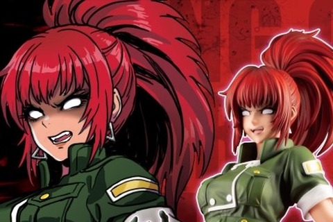 『KOF』より「覚醒レオナ」が山下しゅんや氏の描きおろしで立体化!狂気の表情や深紅の髪、全体の影塗装でただならぬ雰囲気に 画像