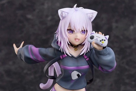 チャーミングな八重歯!ホロライブ・猫又おかゆが1/7スケールフィギュア化ー躍動感あふれるポーズ、手に持ったコントローラーまでしっかり再現 画像