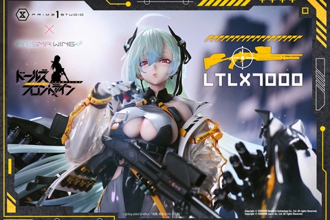 ボディラインに目を引かれる！『ドルフロ』より「LTLX7000」の超精巧なスタチューが予約受付開始―特製ベースの瓦礫など存在感溢れる造形 画像