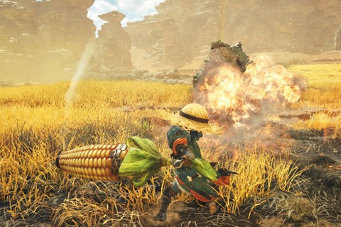 『モンハンワイルズ』で「ネコ鈴の首輪」が入手可能な最新イベクエが配信!7月末にはトウモロコシモチーフのガンランス「砲モロコシ」も登場予定 画像