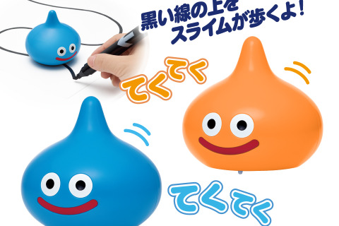 自分が描いた線をてくてく歩く!?『ドラクエ』スライム&スライムベスの可愛いギミック付きプライズが7月11日より順次展開 画像