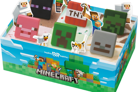 食べ終わると何かが出てくる…?『マインクラフト』がサーティワンに初登場ーキャラピック付のアイスケーキを販売 画像