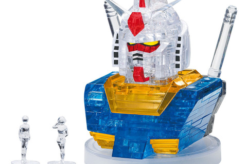 ガンダムやシャア専用ザクII、ハロたちの“立体パズル”が美しい…キラキラ輝く「クリスタルパズル」に登場 画像