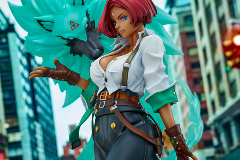 大胆にはだけた胸元が視線を吸い寄せる…『ギルティギア ストライヴ』より「ジオヴァーナ」フィギュアの先行予約締切が迫る 画像