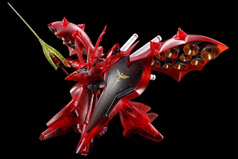 逆襲のシャアよりガンプラ「HG ナイチンゲール」がクリアカラーで発売！MA並みの赤い巨躯が見栄えバッチリ 画像