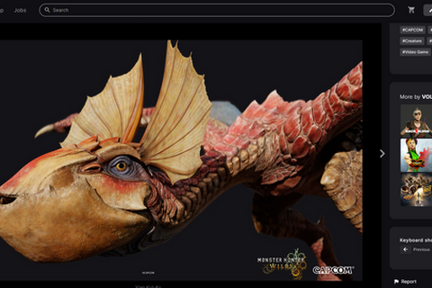 クック先生の鱗までクッキリ!『モンハンワイルズ』モンスター3Dモデルのショーケース公開 画像
