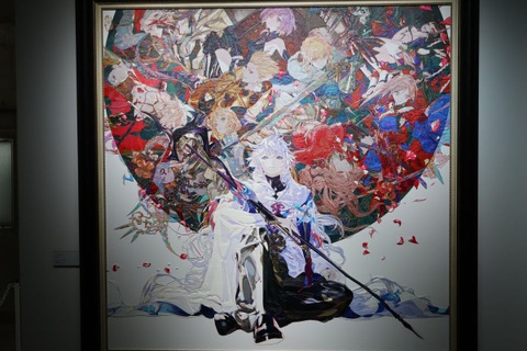 『FGO』最終再臨展へひと足先に参加！心奪われる美麗印刷でイラストの魅力を再発見できたメディア向け内覧会レポート 画像