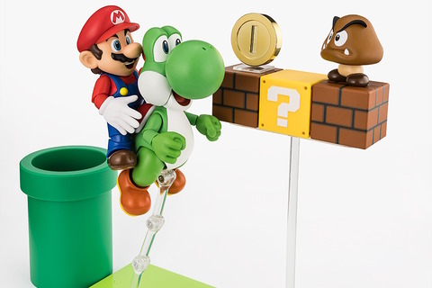 『スーパーマリオ』のアクションフィギュアが楽しい!他キャラを背中に乗せられるヨッシーなど、全5種 画像
