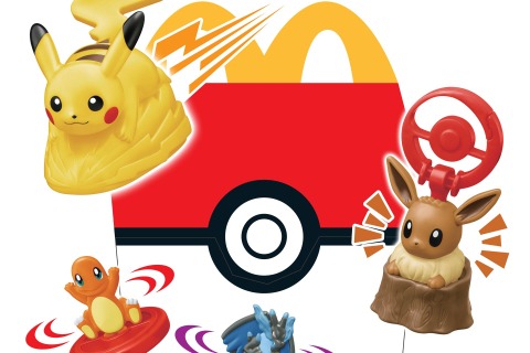 ハッピーセット『ポケモン』がマクドナルドに登場！ピカチュウやメガルカリオなど、色々な仕掛けで遊べるおもちゃを展開ー期間限定「ポケカ」配布も 画像