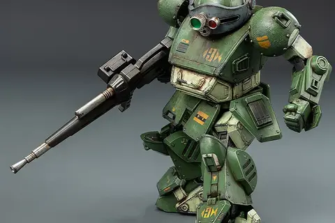 全世界900台限定!「装甲騎兵ボトムズ」“ロボ道 スコープドッグ”が激しいダメージ表現や重厚な汚れ塗装を施したヘビーウェザリング版として予約受付中 画像