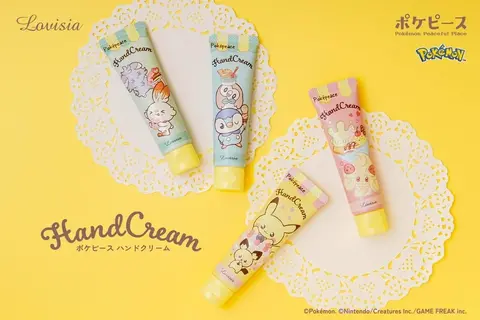 「ポケピース」とコラボしたハンドクリームが8月29日発売!ピカチュウ&ピチュー、ポッチャマ&モクローなど全4種 画像