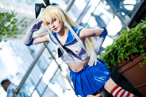 【コスプレ】これぞ会心の“JK”コスプレ!?『艦これ』島風のミニスカ&ニーハイが似合いすぎる【写真7枚】 画像