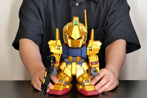 全高約24cm、金色塗装で圧倒的存在感！「機動戦士Zガンダム」より「SD百式」ジャンボソフビフィギュアが本日9月4日12時より予約受付開始 画像
