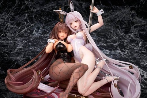バニーガール姿がセクシー！『勝利の女神：NIKKE』より“ノワール＆ブラン”がイベント「Bunny X 777」メインビジュアルをモチーフに立体化 画像