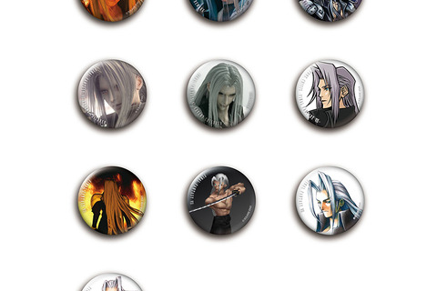 『FF7』セフィロスしか入っていない!歴代イラストやCGを取り揃えたカンバッチBOXが予約受付開始 画像