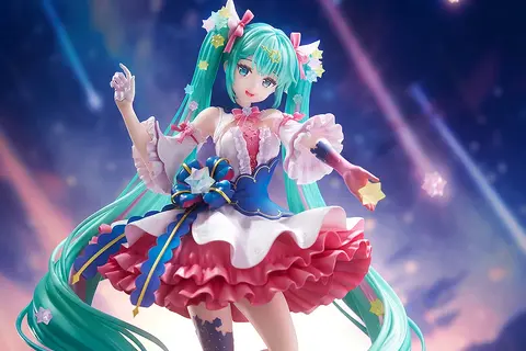 ツインテや衣装に散りばめられた星が綺麗!「初音ミク」エキスポ10周年記念イラストコンテストのキービジュアルフィギュアが再販 画像