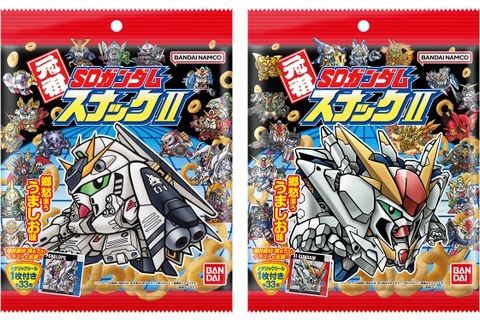 昔懐かしい「元祖SDガンダム」シール付きスナックに第2弾!「νガンダムHWS」や「サイサリス」まで全33種―描き下ろしの「ペーネロペー」らも収録 画像
