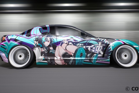 ホロライブ・輪堂千速の痛車が凄い！レースゲーム『首都高バトル』とコラボ、「マツダ RX-8」に乗りライバルとして現る 画像