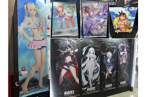 どこを見ても目を奪われる…!『アトリエ』シリーズ『DOAXVV』『NIKKE』の妖艶タペストリーなど―魅力的な物販ブースレポ【TGS2025】 画像